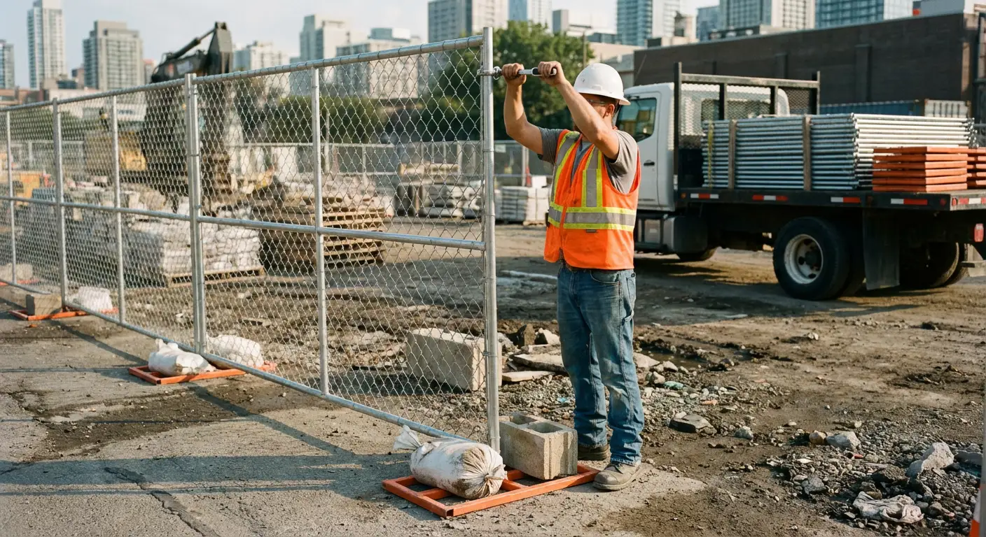 Temporary Fence Rental in Greenwich