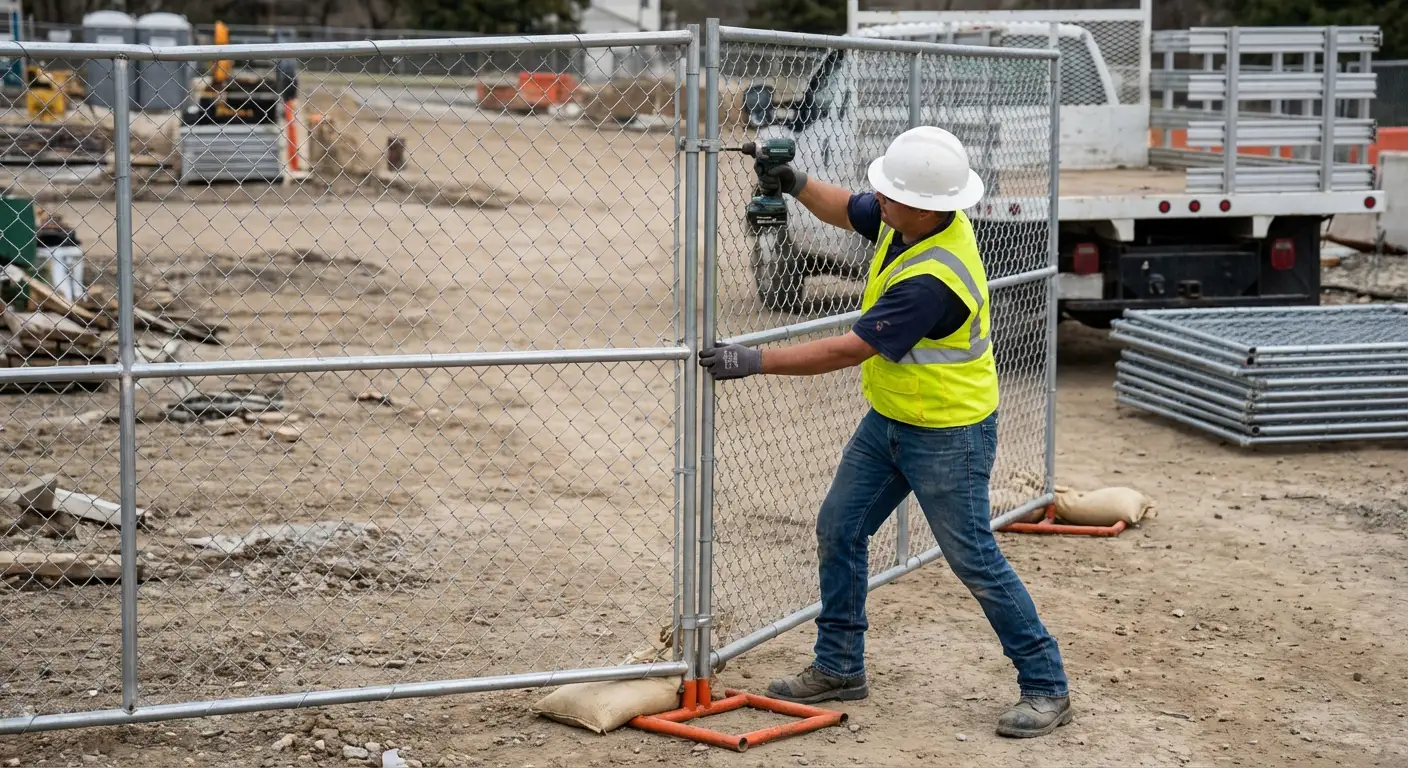 Modular fence reconfiguration system in action in Greenwich, CT