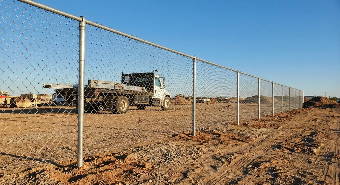 Wind-rated temporary fencing site in Greenwich, CT