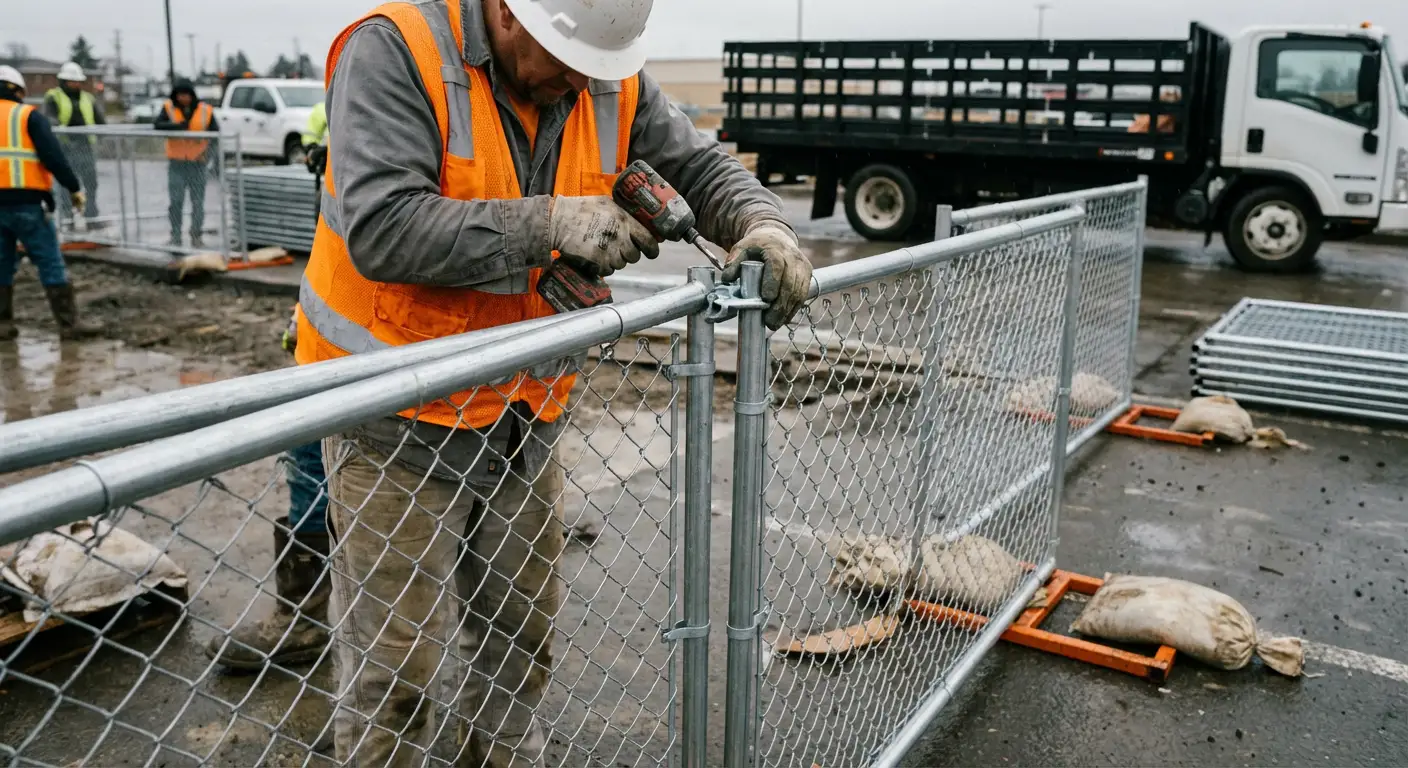 Physical security fencing for site investigation in Greenwich, CT